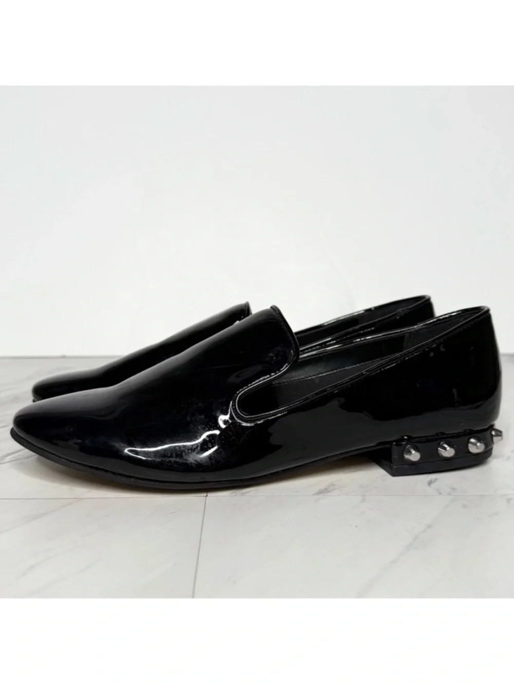 Marc Fisher Abree Black Patent Leather Loafer 6M